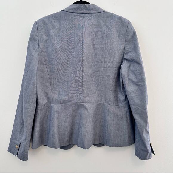 Banana Republic Women's Blazer Tailored Fit Navy/White Stretch Size 14 - Picture 4 of 4